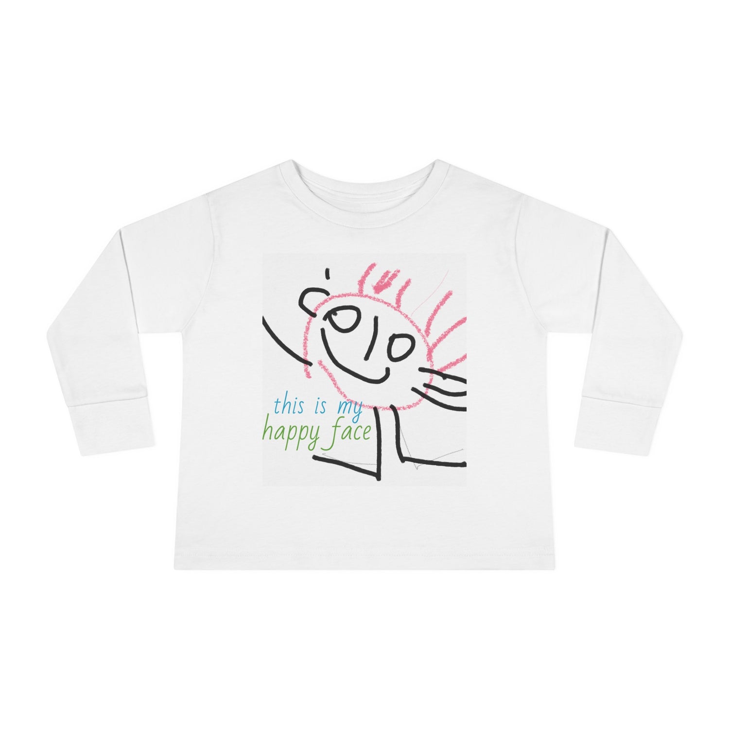 Happy face  toddler Long Sleeve Tee