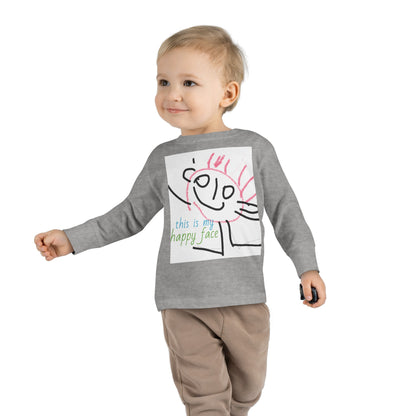 Happy face  toddler Long Sleeve Tee