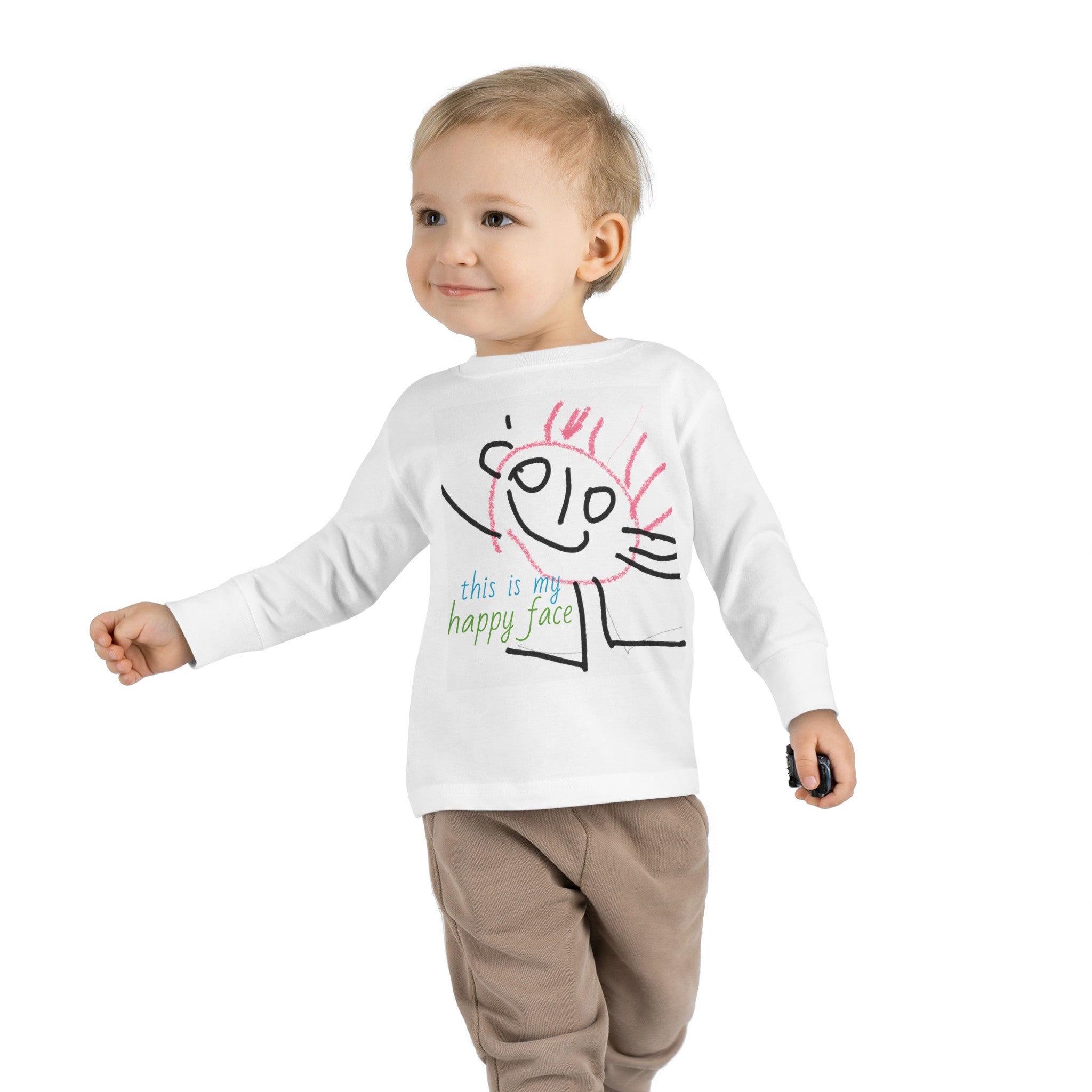 Happy face  toddler Long Sleeve Tee