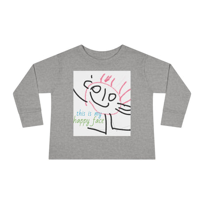 Happy face  toddler Long Sleeve Tee