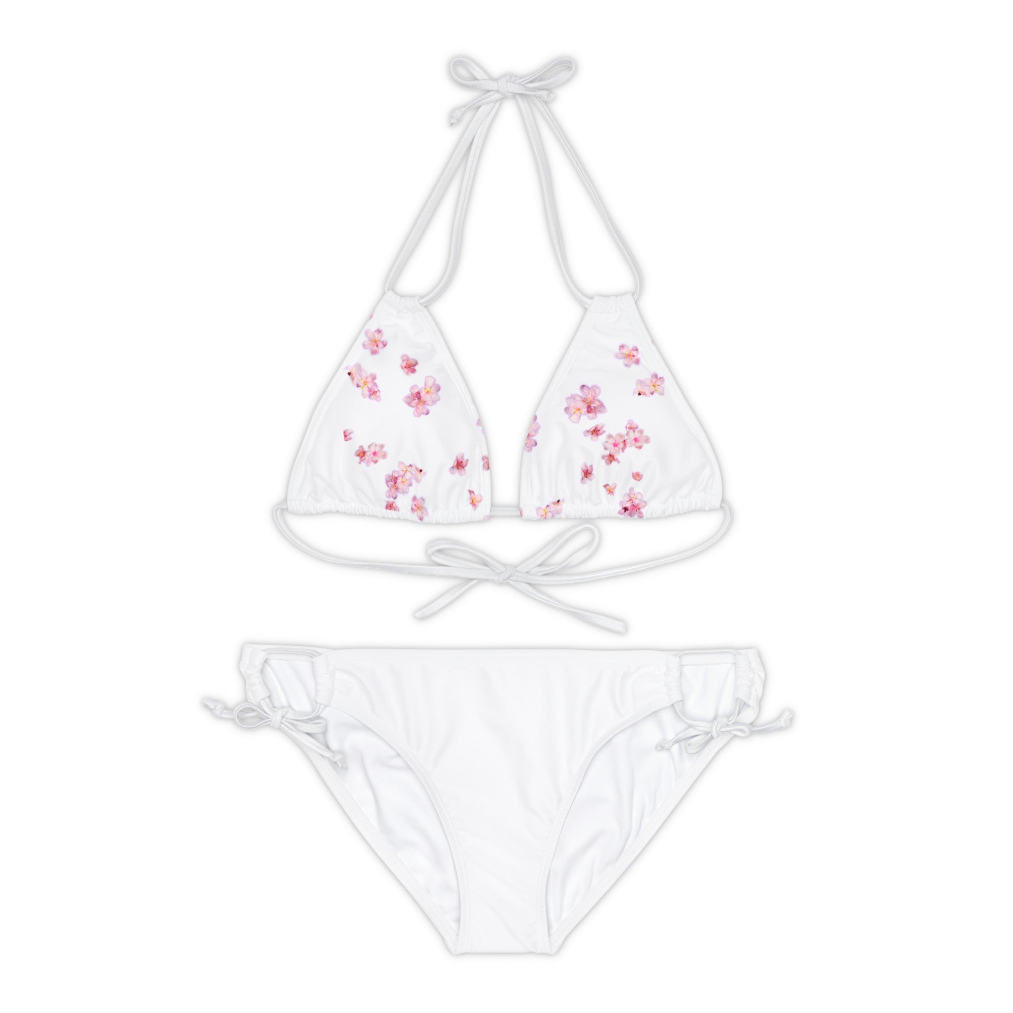 Flower Strappy Bikini Set (AOP)