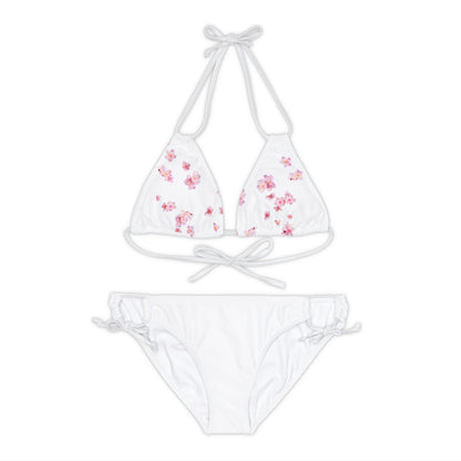 Flower Strappy Bikini Set (AOP)