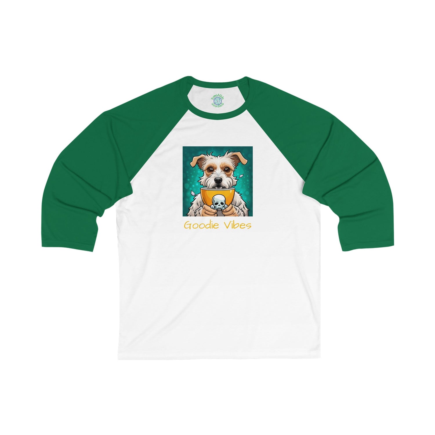 pup cup 3\4 Sleeve Baseball Tee